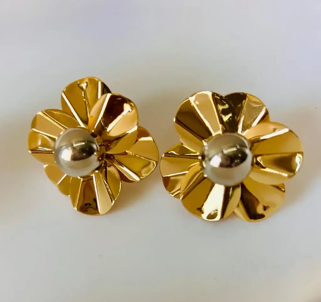 Golden Bloom Studs