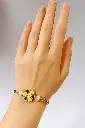 Black Golden Floral Bracelet