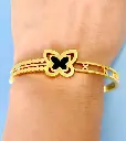 Noir Butterfly Bangle Bracelet