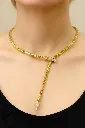 Golden Serpent Collar Necklace