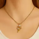 Golden Blossom Pearl Necklace