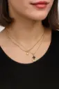 Twin Charm Elegance Layered Necklace