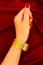 Starlit stripes Gold Cuff Bracelet