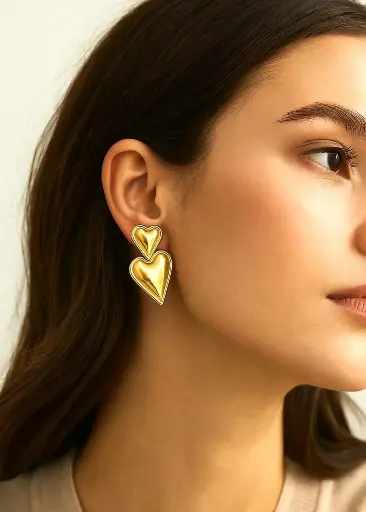[SM-8] Double Heart Earrings