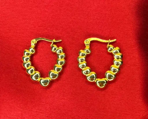 Golden Hoop Earrings