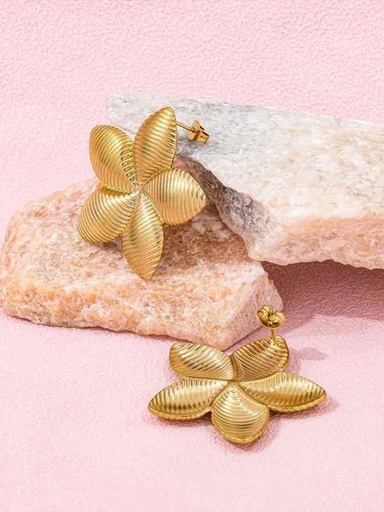 [SM-29] Golden Flowers earrings