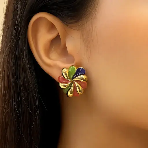 [SM-3] BloomPop Enamel Earrings