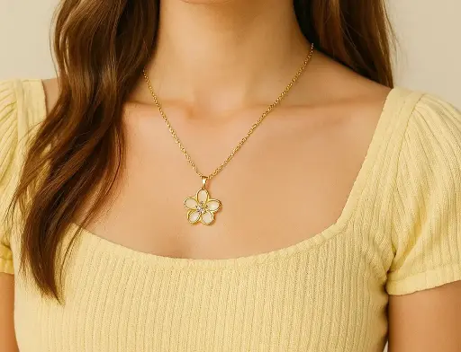 [SH-53] Pearl Blossom Necklace