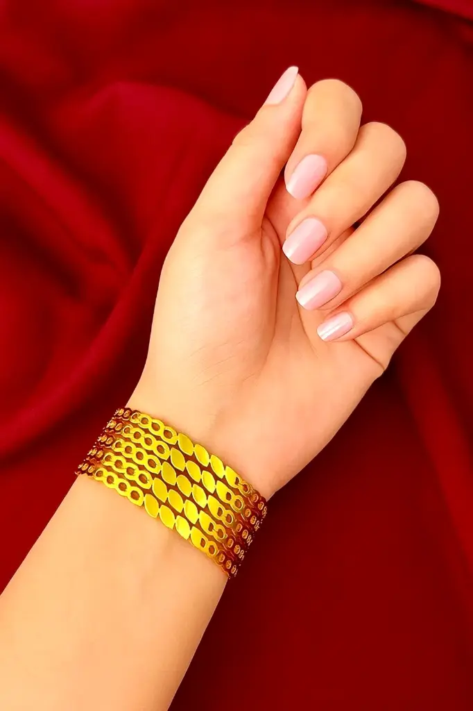 [SH-27] Golden Weave Satatement Bracelet